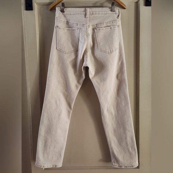 S.O.N.G. Women's Off White Distressed Jeans | Timeless Fit | Size 7/28 - Picture 2 of 7